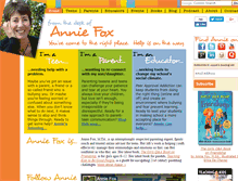 Tablet Screenshot of anniefox.com